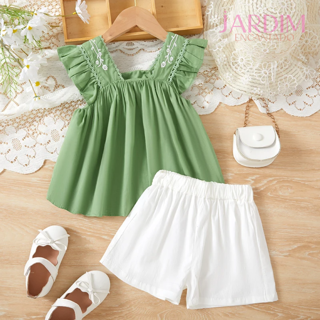 Conjunto infantil branco e verde Roupas infantis verde e branco Conjunto de verão infantil verde e branco Roupa infantil verde com branco Conjunto de bebê verde e branco Moda infantil branco e verde Conjunto esportivo infantil branco e verde Roupas de festa infantil verde e branco Conjunto infantil verde e branco para meninos Conjunto infantil verde e branco para meninas