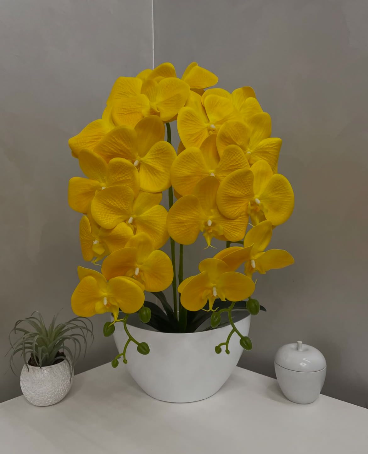 Orquídea Artificial com Jarro - 59cm