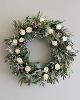 Guirlanda com flores artificiais 60cm