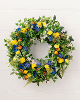 Guirlanda com flores artificiais 60cm