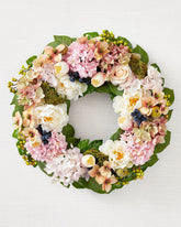 Guirlanda com flores artificiais 60cm