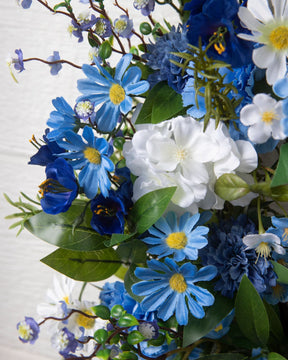 Guirlanda com flores artificiais 60cm